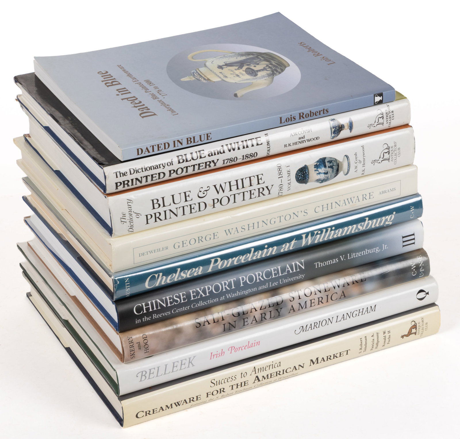 ASSORTED CERAMICS REFERENCE VOLUMES, LOT OF NINE (1 of 1)