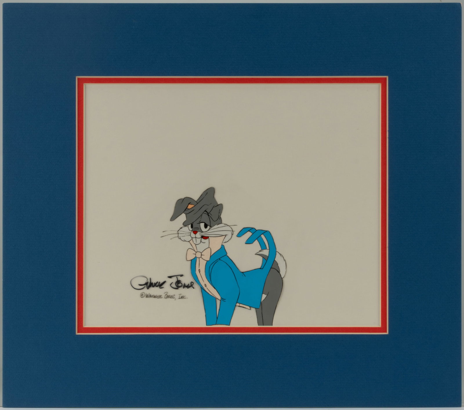 WARNER BROS BUGS BUNNY ORIGINAL PRODUCTION ANIMATION CEL FROM "CARNIVAL OF ANIMALS" (1978): WARNER BROS BUGS BUNNY ORIGINAL PRODUCTION ANIMATION CEL FROM "CARNIVAL OF ANIMALS" (1978), original production animation cel painting of Bugs Bunny from the TV special "Carnival of Ani