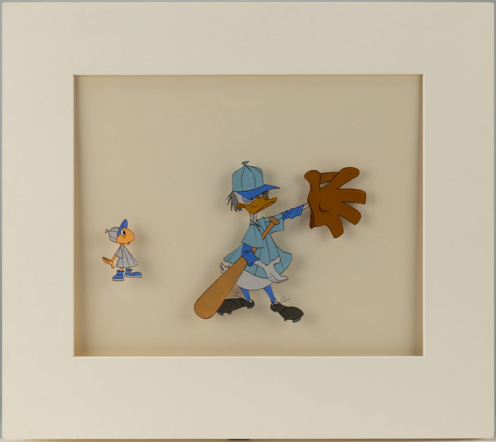 WALT DISNEY LUDWIG VON DRAKE AND JIMINY CRICKET ORIGINAL PRODUCTION ANIMATION CEL (1 of 1)