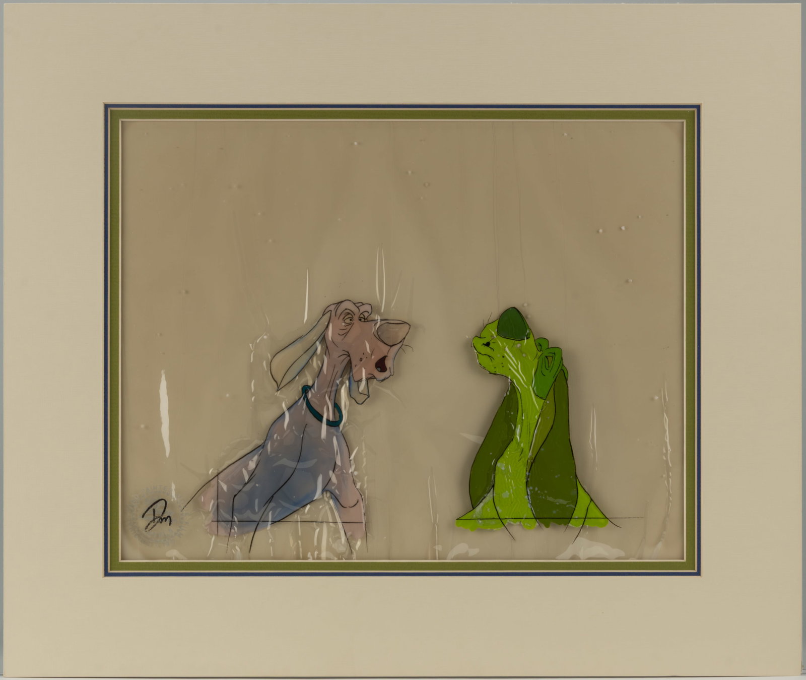 WALT DISNEY LAFAYETTE AND NAPOLEON PRODUCTION ANIMATION CEL FROM "THE ARISTOCATS" (1970) (1 of 2)