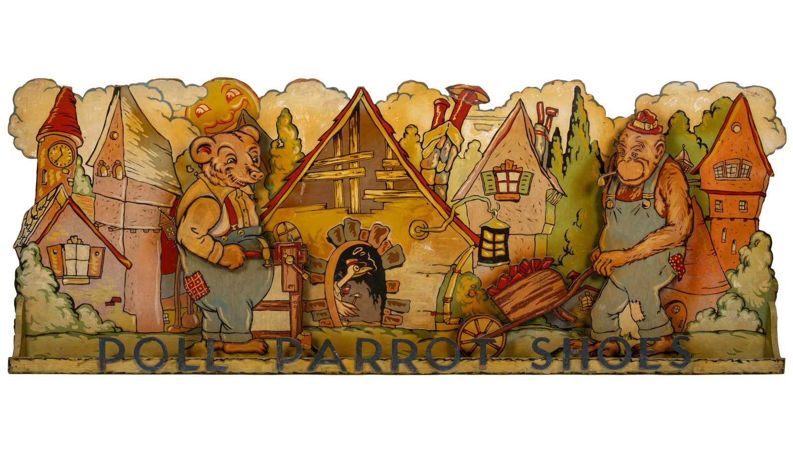 VINTAGE POLL PARROT SHOES MOVING ADVERTISING PANEL (1 of 8)