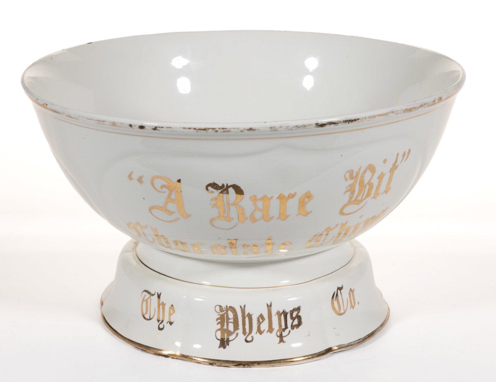 AMERICAN PHELPS CO. CHOCOLATE CHIPS CERAMIC ADVERTISING LARGE BOWL (1 of 1)