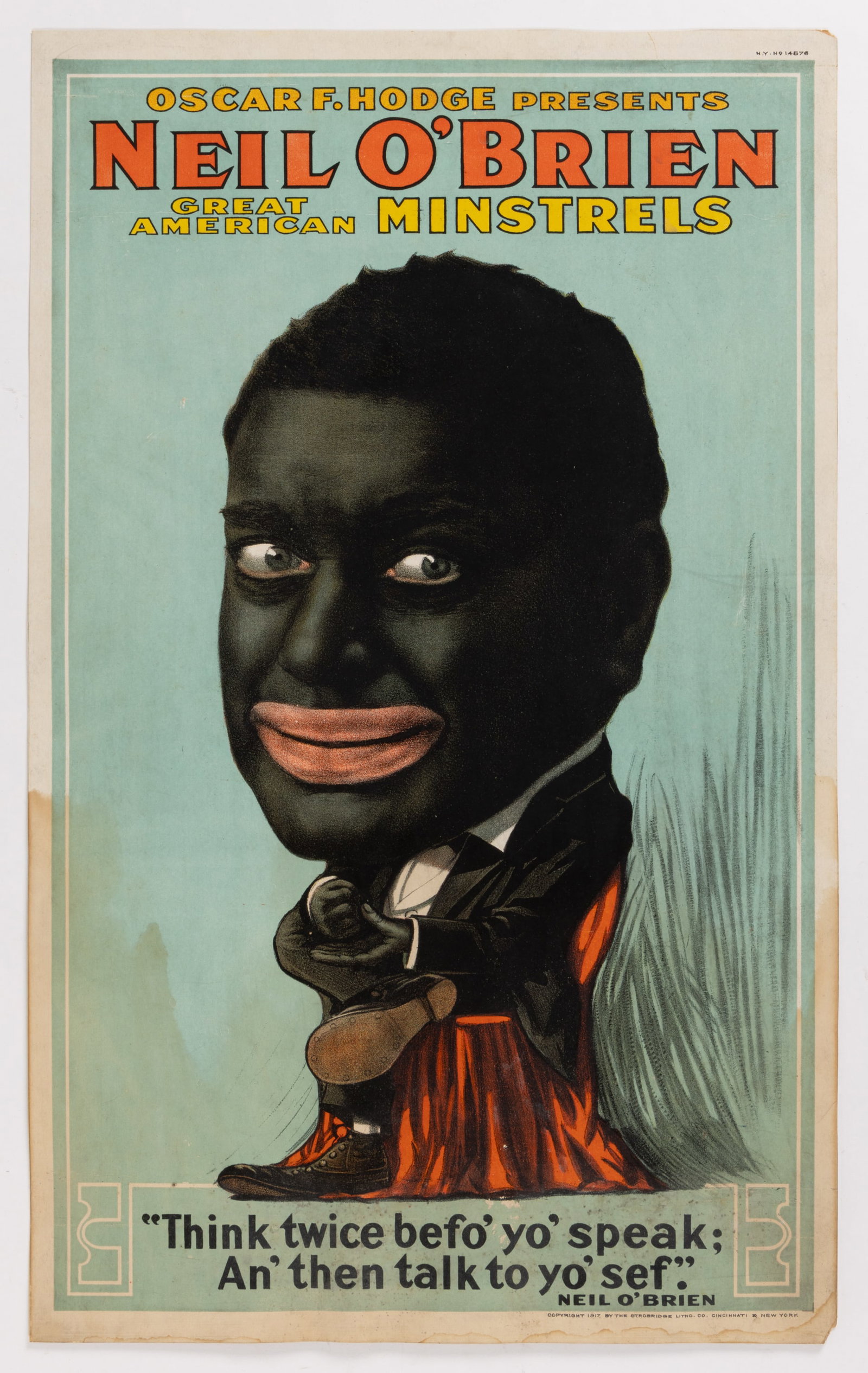 BLACK AMERICANA MINSTRELS POSTER (1 of 2)