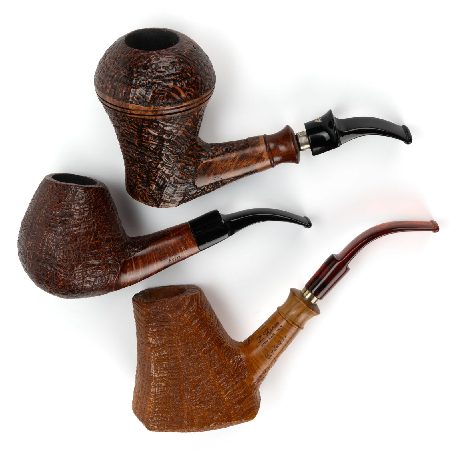 LUIGI VIPRATI PIPES, LOT OF THREE (1 of 1)