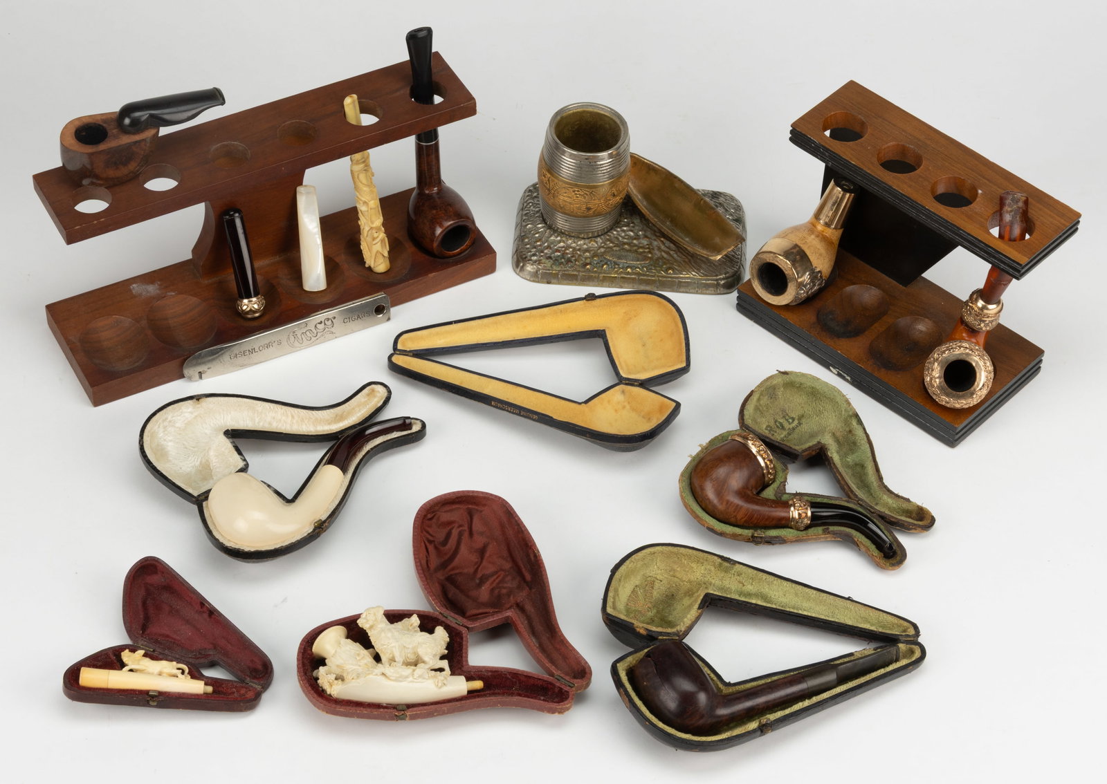 ASSORTED PIPES AND TOBACCO / SMOKING ARTICLES, LOT OF 17 (1 of 1)
