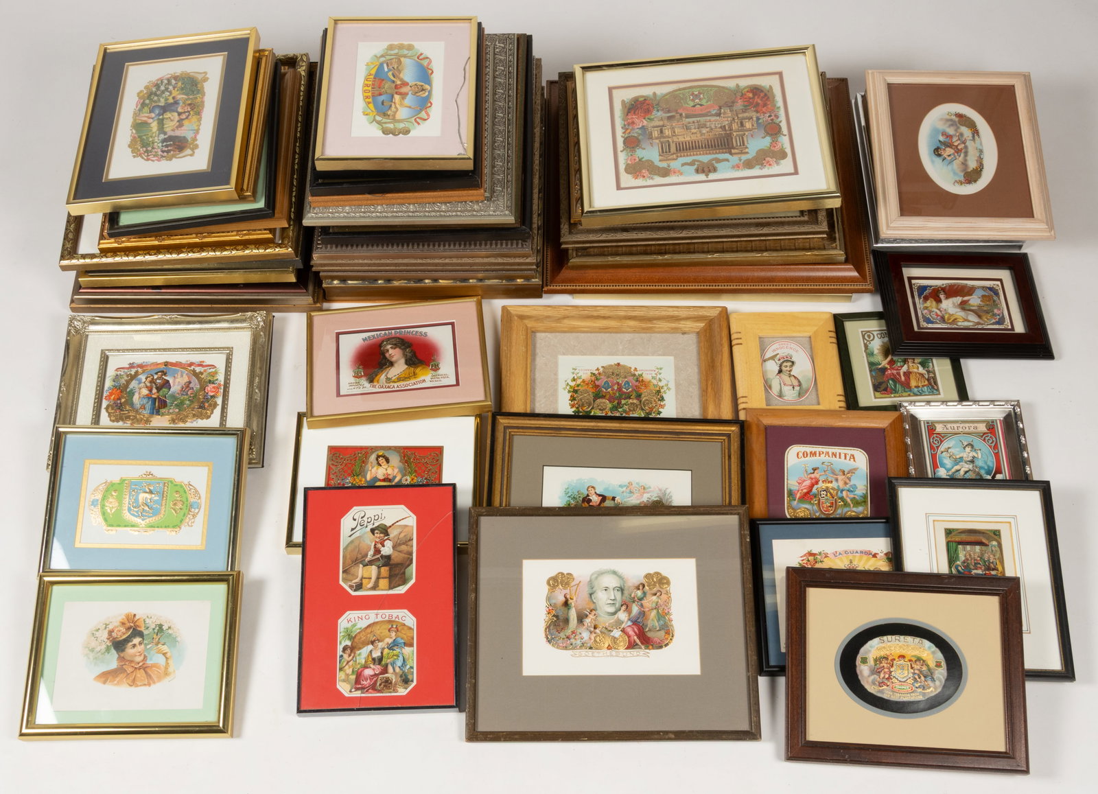 ASSORTED PRESTIGIOUS, CLASSICAL PORTRAITS OF WOMEN, AND OTHER TOBACCO / CIGAR EPHEMERA, LOT OF 53 (1 of 1)