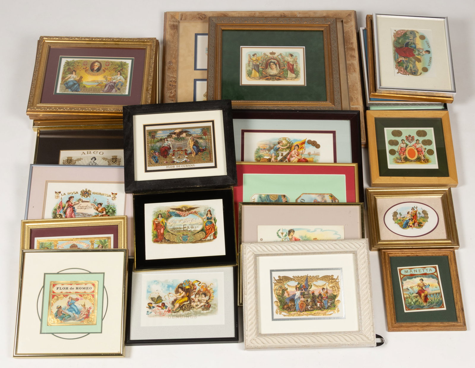 ASSORTED CLASSICAL PORTRAITS OF WOMEN TOBACCO / CIGAR EPHEMERA, LOT OF 50 (1 of 2)