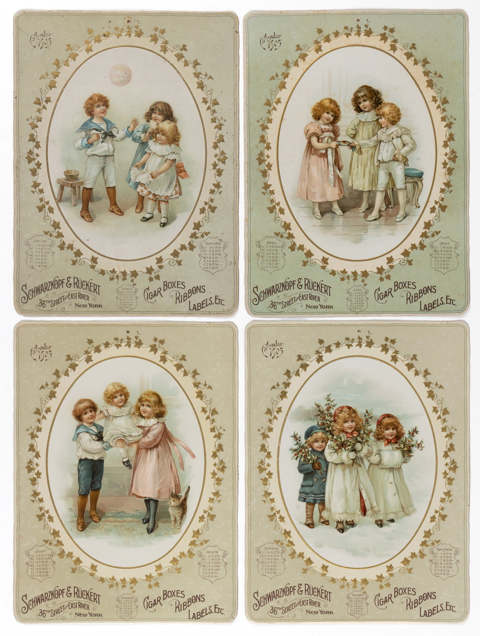 CIGAR / TOBACCO 1905 ADVERTISING CALENDAR (1 of 2)