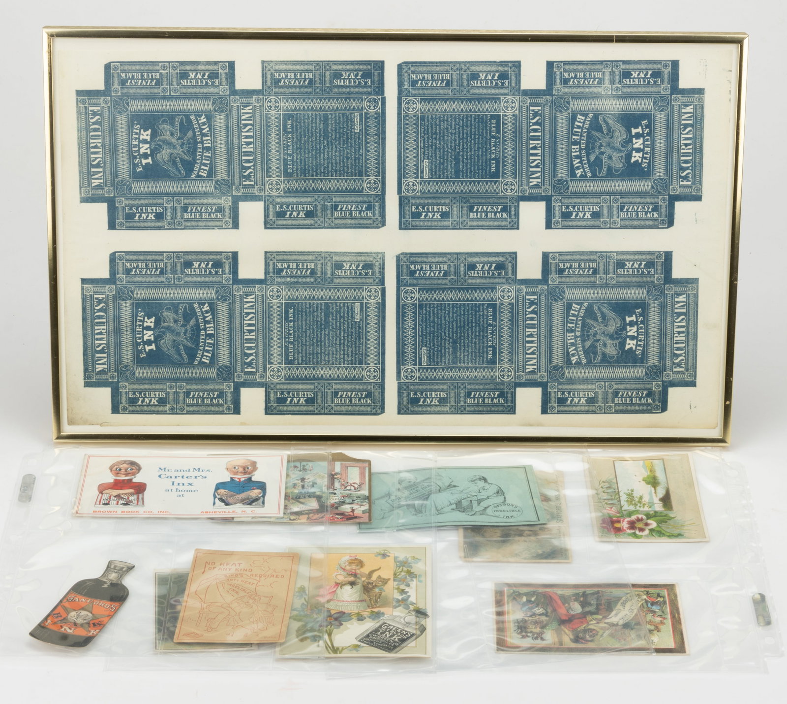 ASSORTED INK ADVERTISING EPHEMERA, LOT OF 11 (1 of 3)