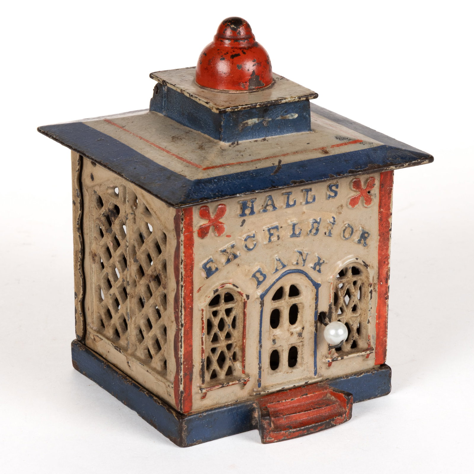 HALL'S EXCELSIOR CAST-IRON MECHANICAL BANK (1 of 4)