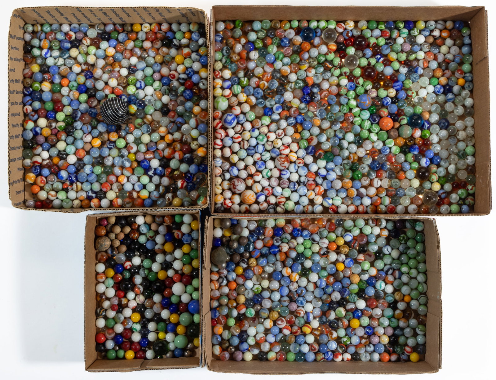 ASSORTED GLASS MARBLES, UNCOUNTED LOT (1 of 5)