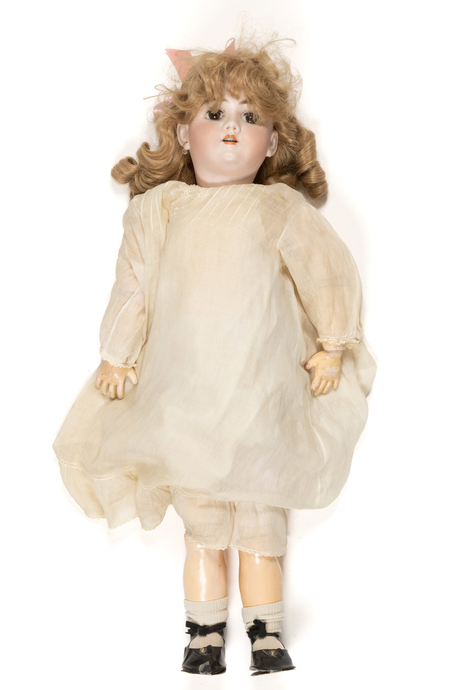 GERMAN HEINRICH HANDWERCK NO. 99 BISQUE-HEAD DOLLY FACE DOLL (1 of 6)