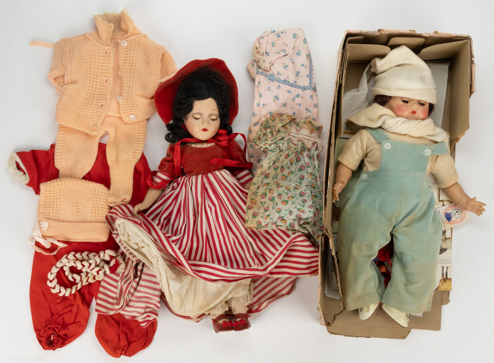 ASSORTED COMPOSITION / PLASTIC DOLLS, LOT OF TWO (1 of 1)