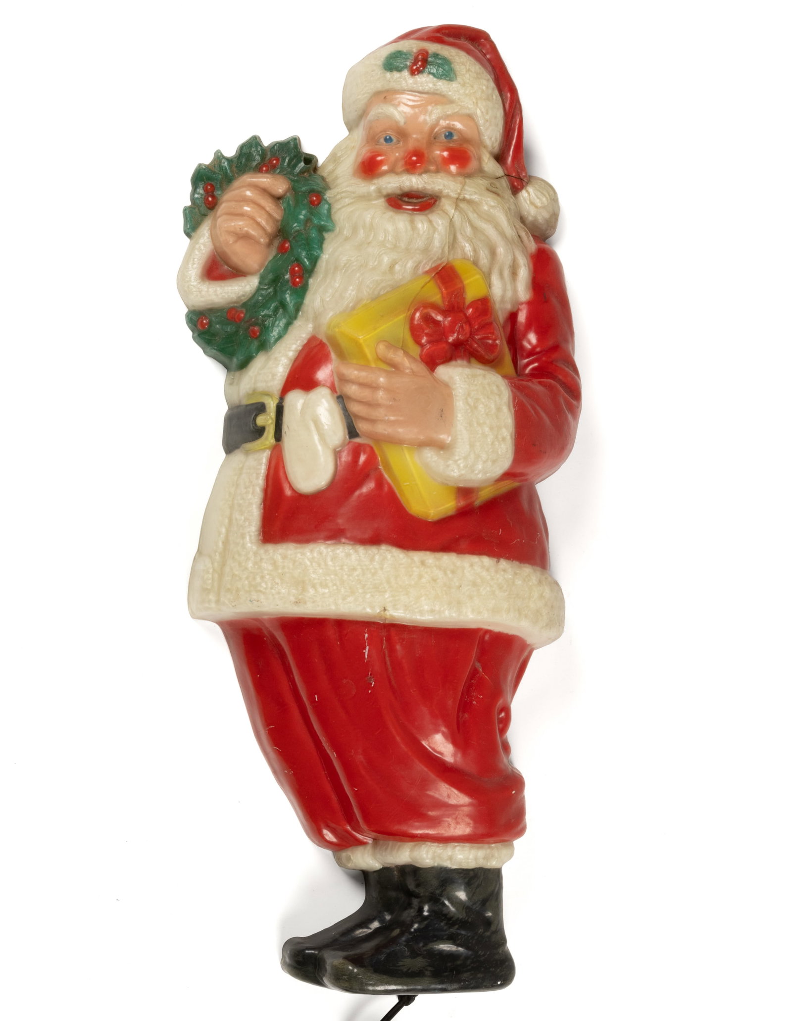 NOMA WALL-HANGING HARD-PLASTIC BLOW-MOLD SANTA CLAUS CHRISTMAS FIGURE (1 of 2)