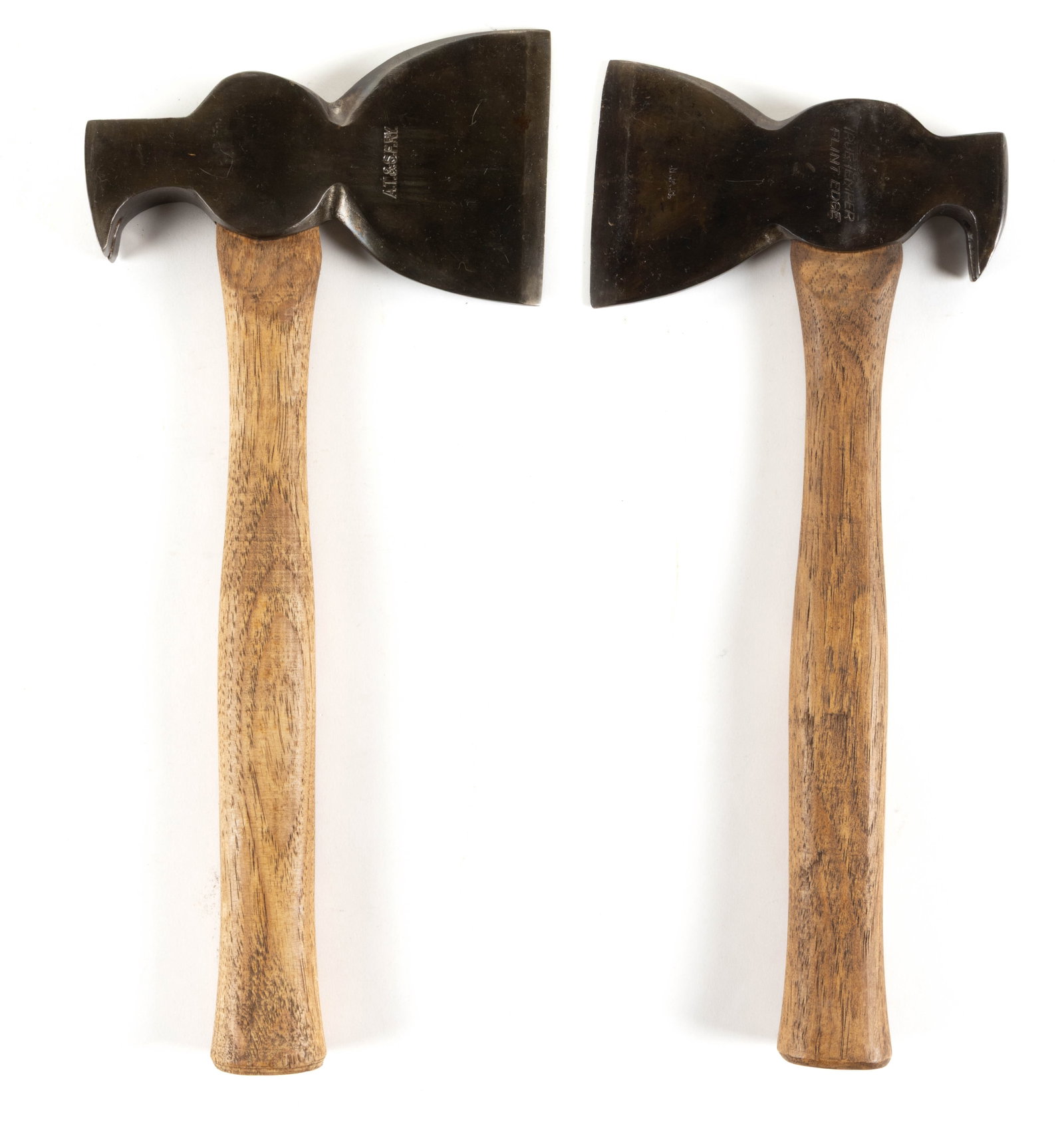 ASSORTED SIGNED RAILROAD VINTAGE AXES / CLAW - CARPENTER HATCHETS, LOT OF TWO (1 of 1)