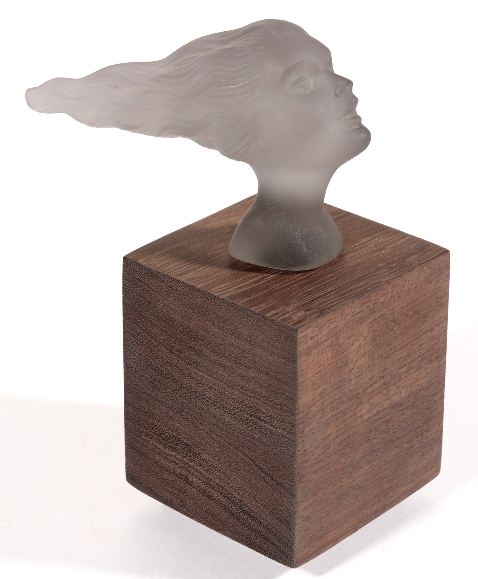 CORNING "GODDESS OF SMOKE" / "DAUGHTER" GLASS AUTOMOBILE MASCOT / HOOD / RADIATOR ORNAMENT (1 of 3)