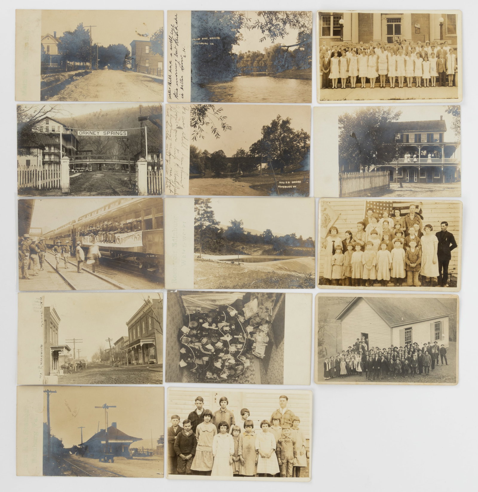 SHENANDOAH VALLEY OF VIRGINIA AND OTHER REAL-PHOTO POST CARDS / POSTCARDS, LOT OF 14 (1 of 1)