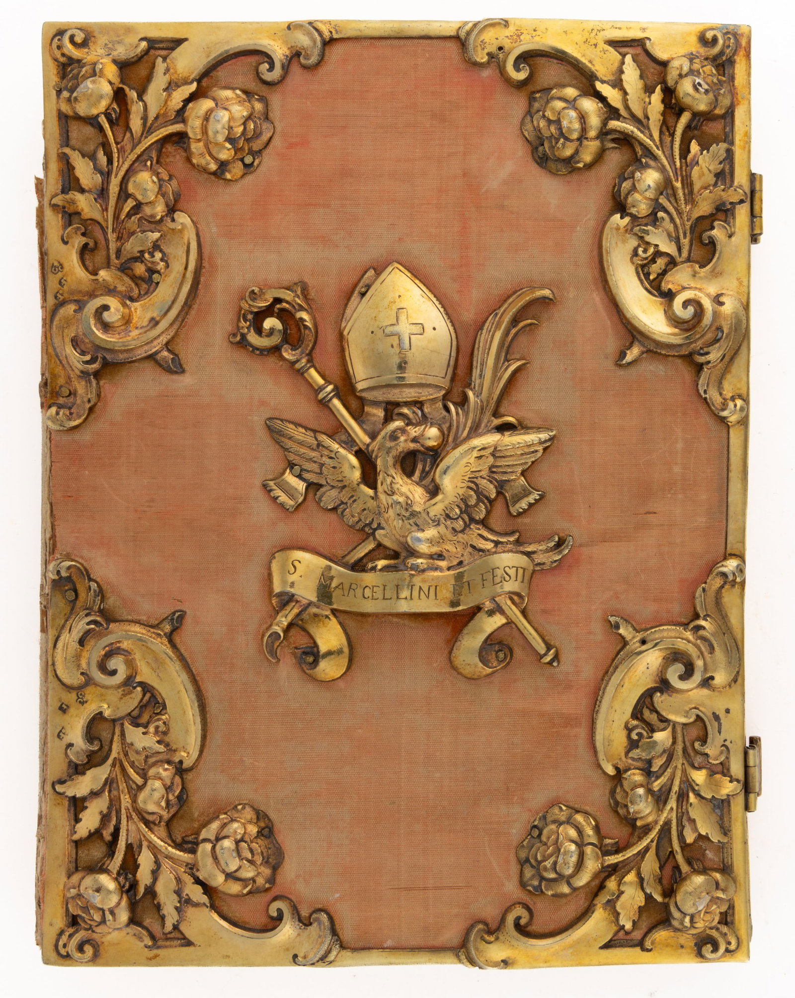 17TH CENTURY BENEDICTINE VELLUM LITURGICAL RITUAL VOLUME: 17TH CENTURY BENEDICTINE VELLUM LITURGICAL RITUAL VOLUME, red and black print, comprising two Ordo Ad Recipiendum Novitias followed by Ordo Velationis, three woodcut initial capitals, octavo