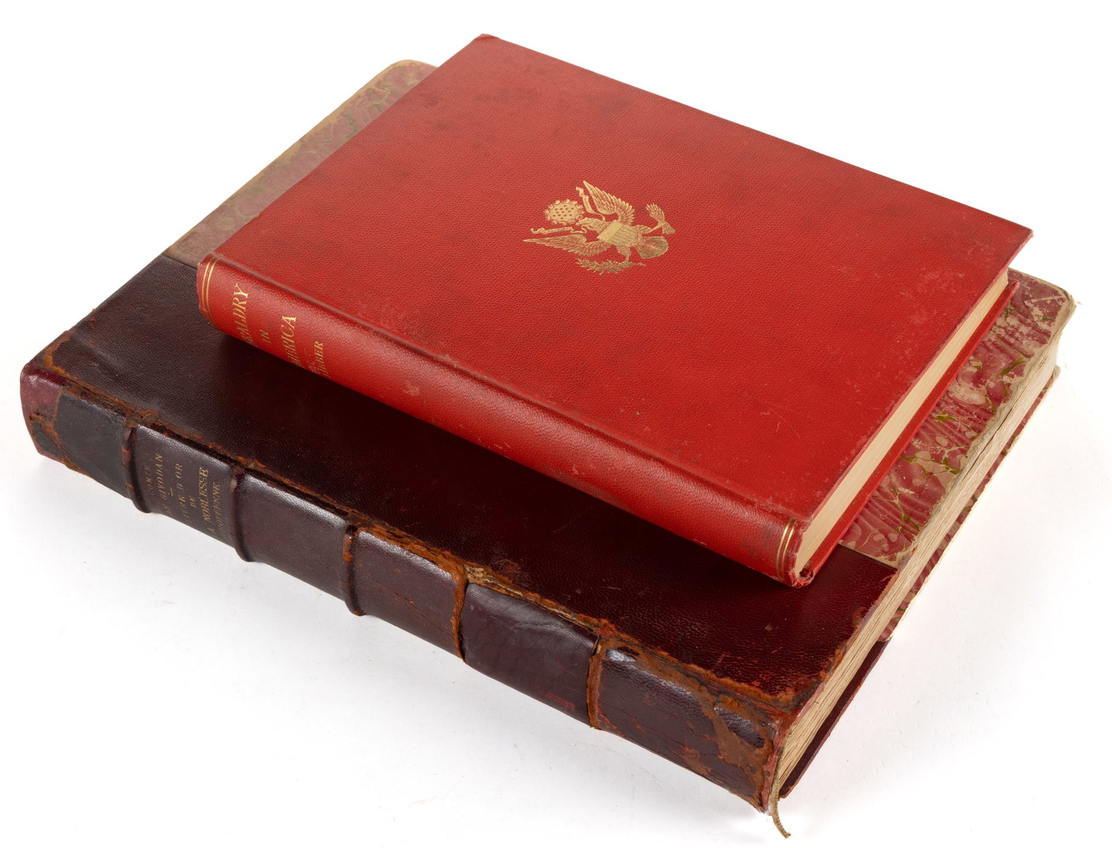 ANTIQUARIAN AMERICAN AND EUROPEAN HERALDIC ILLUSTRATED VOLUMES, LOT OF TWO (1 of 6)