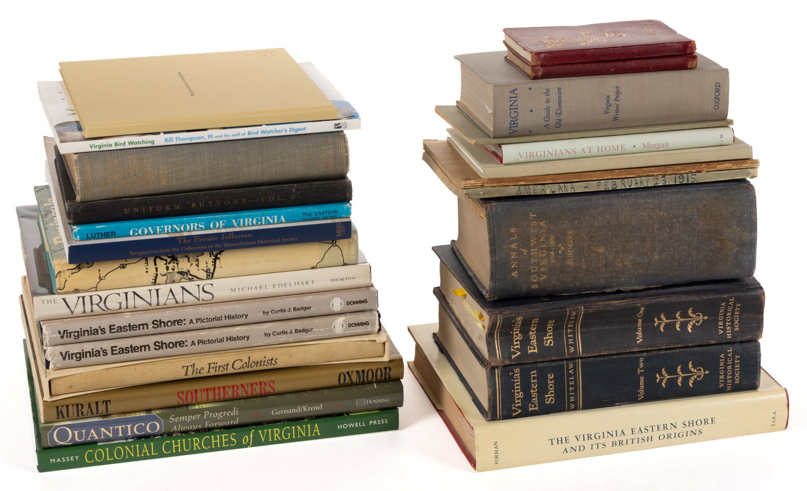 ASSORTED VIRGINIA HISTORICAL VOLUMES, LOT OF 26 (1 of 1)