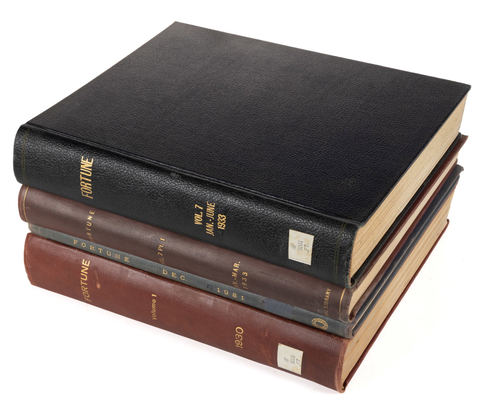 FORTUNE MAGAZINE BOUND VOLUMES, LOT OF FOUR (1 of 5)