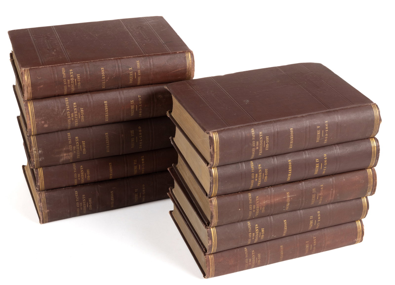 ANTIQUARIAN UNITED STATES PRESIDENTS TEN-VOLUME SET (1 of 2)
