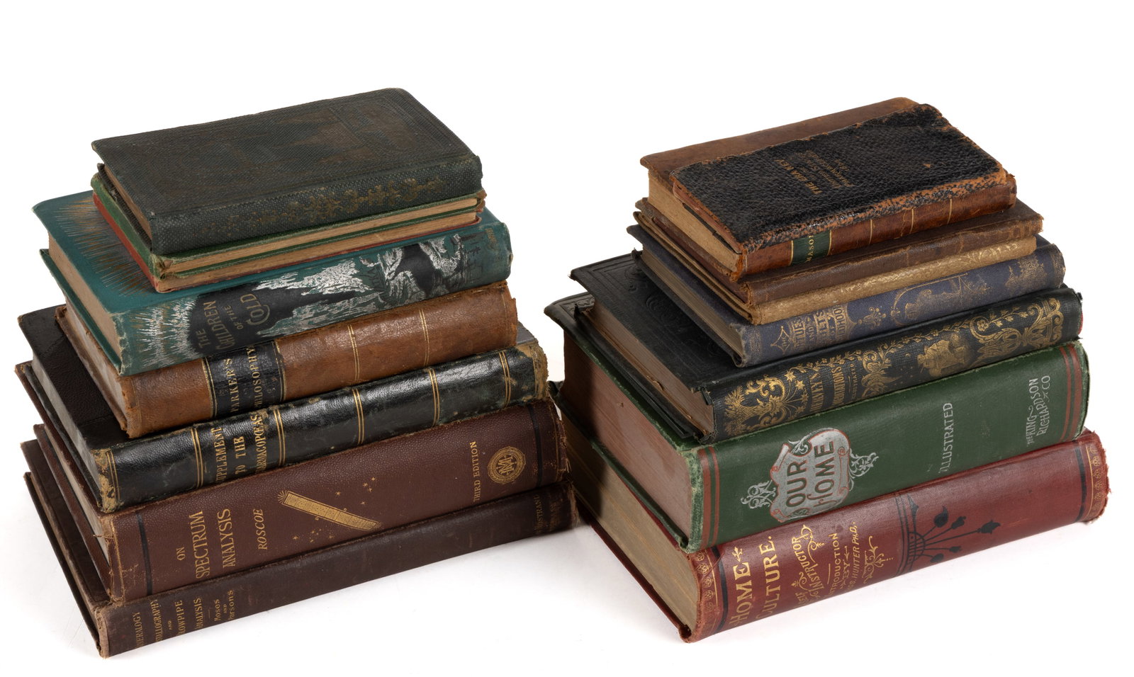 ANTIQUARIAN MEDICAL, SCIENCE, TRAVEL, AND OTHER NON-FICTION VOLUMES, LOT OF 16 (1 of 1)