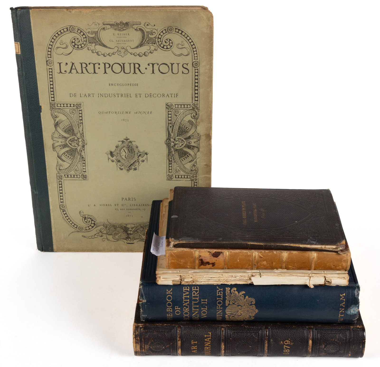 ANTIQUARIAN DECORATIVE AND FINE ART VOLUMES, LOT OF SIX (1 of 1)