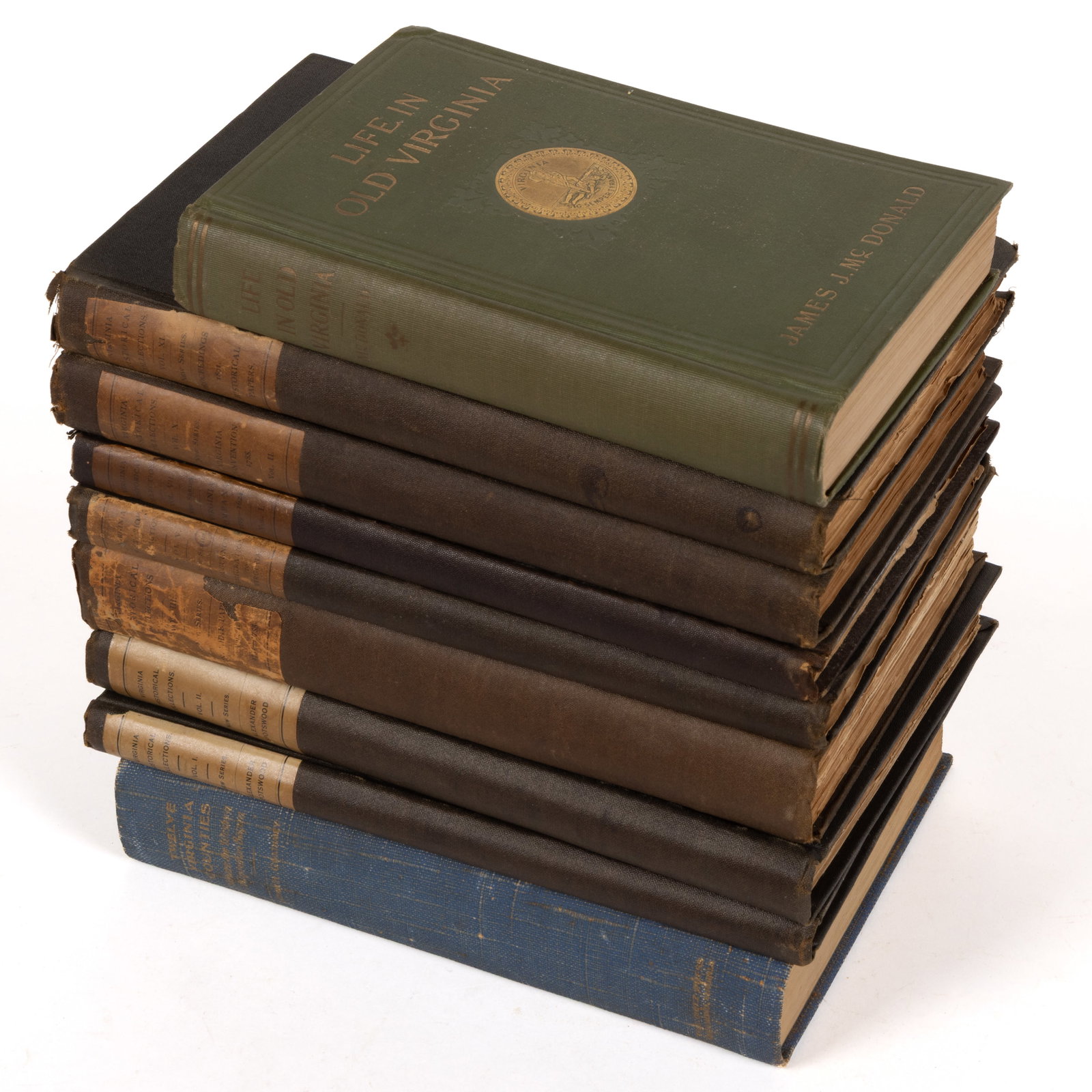 ASSORTED VIRGINIA HISTORICAL VOLUMES, LOT OF NINE (1 of 1)