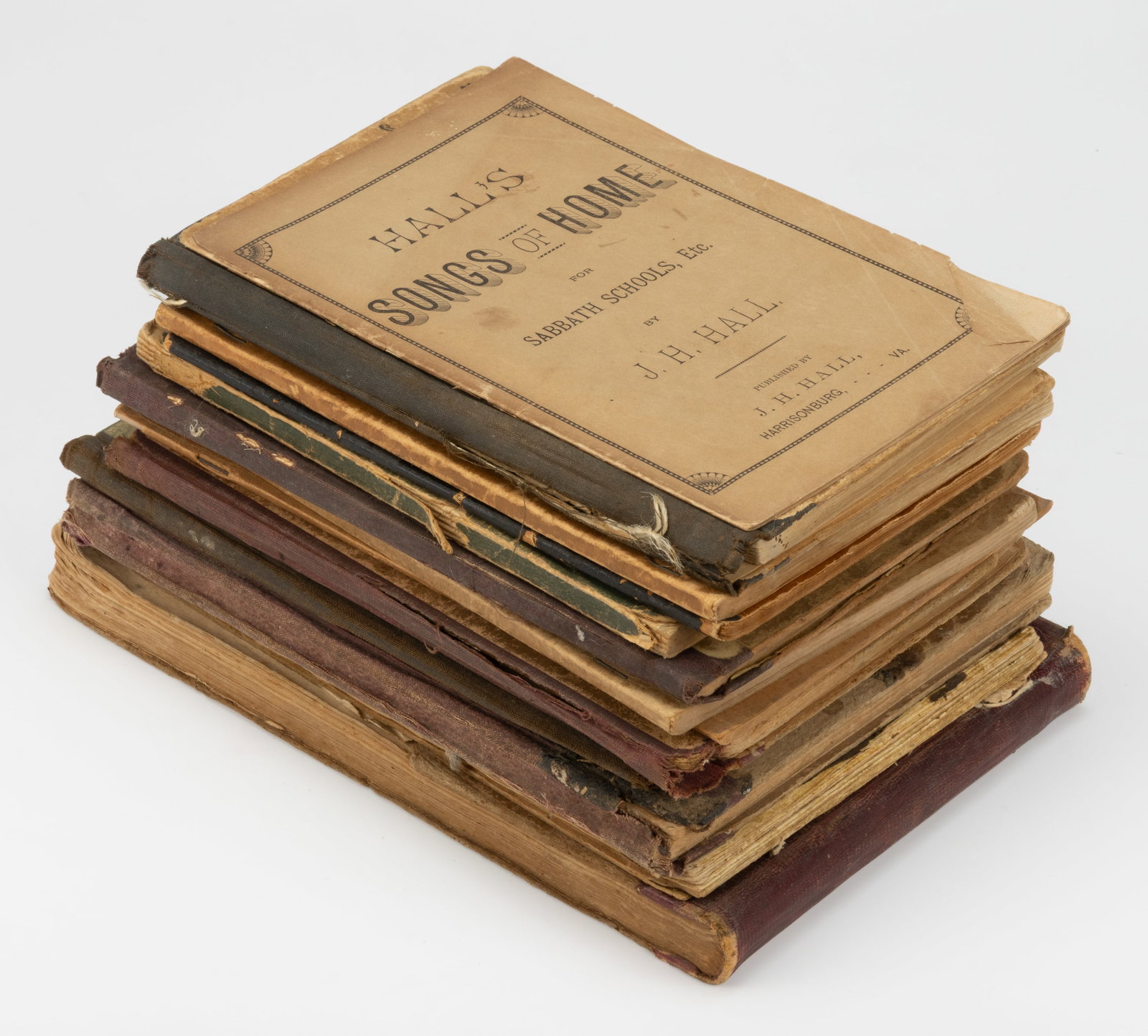 ANTIQUARIAN SHENANDOAH VALLEY OF VIRGINIA SONG BOOKS, LOT OF 12 (1 of 1)