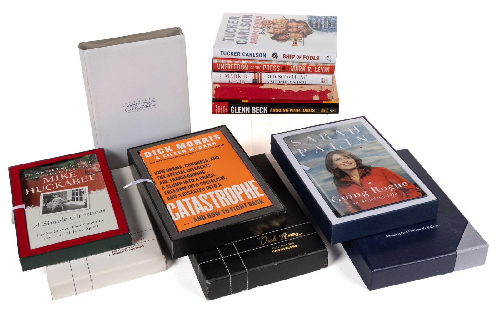 ASSORTED MODERN AUTOGRAPHED POLITICAL VOLUMES, LOT OF EIGHT (1 of 1)