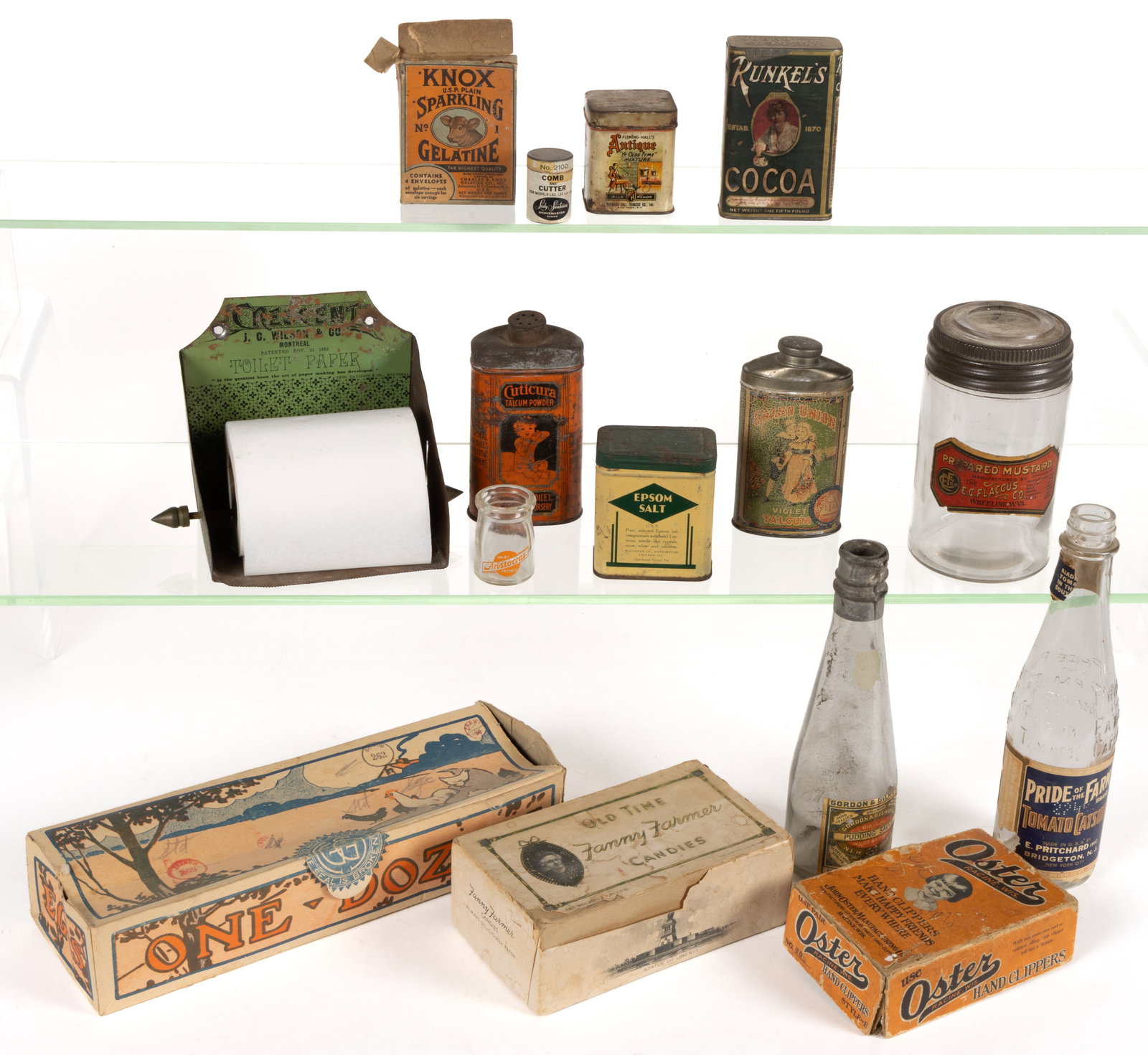 ASSORTED LITHOGRAPHED AND OTHER FOOD AND DOMESTIC CONTAINERS, LOT OF 15 (1 of 1)