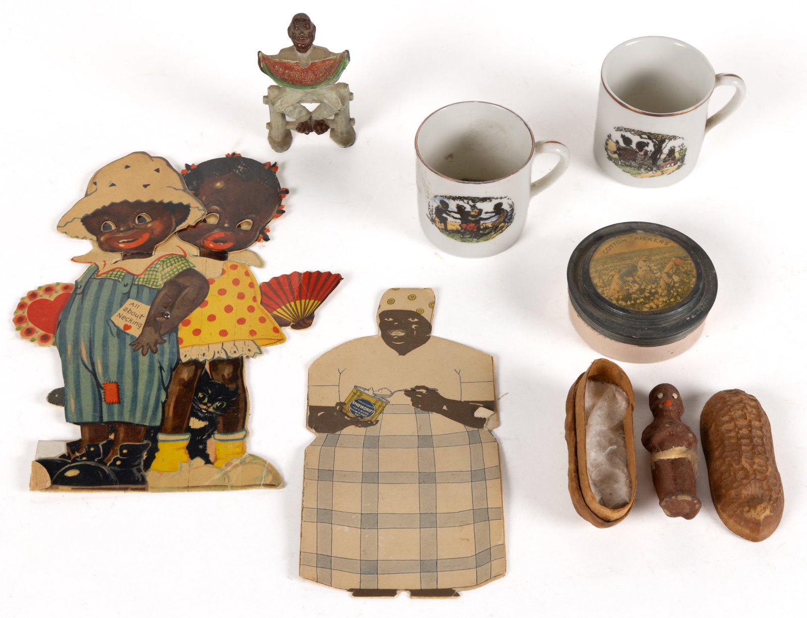 ASSORTED BLACK AMERICANA ADVERTISING AND RELATED ARTICLES, LOT OF SEVEN (1 of 1)
