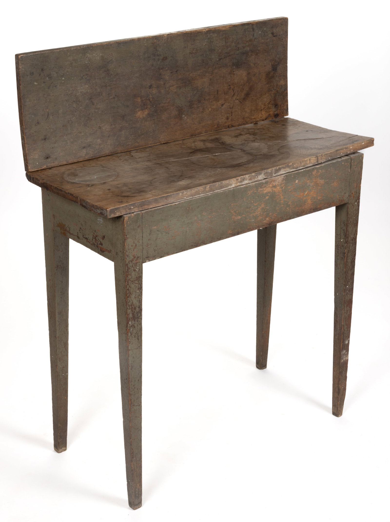 MID-ATLANTIC PAINTED WALNUT DIMINUTIVE DROP-LEAF STAND TABLE (1 of 6)
