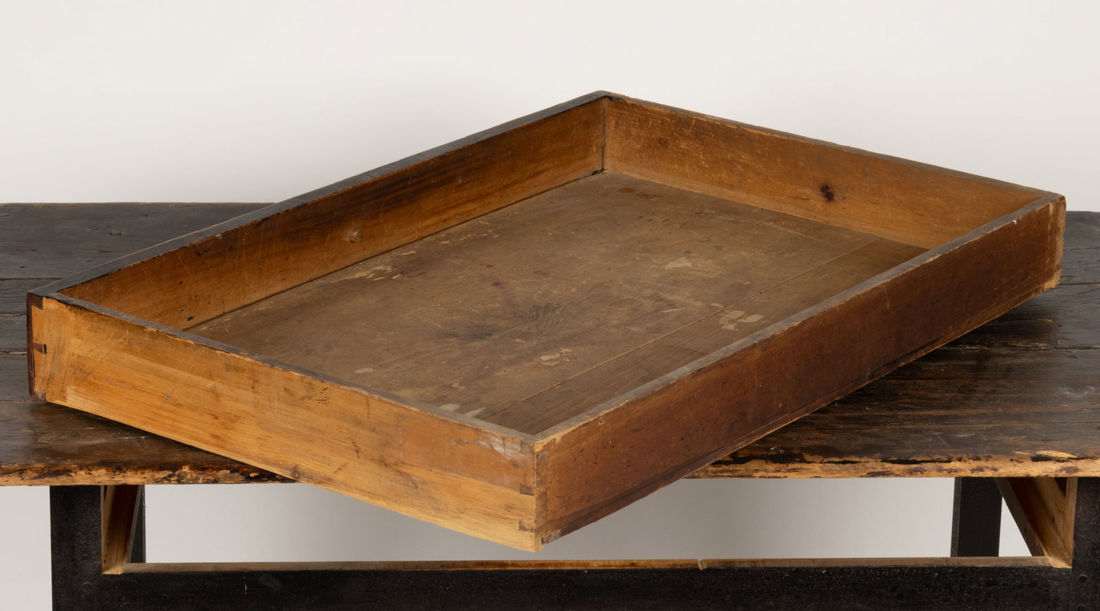 NEW ENGLAND PAINTED PINE WORK TABLE - 3