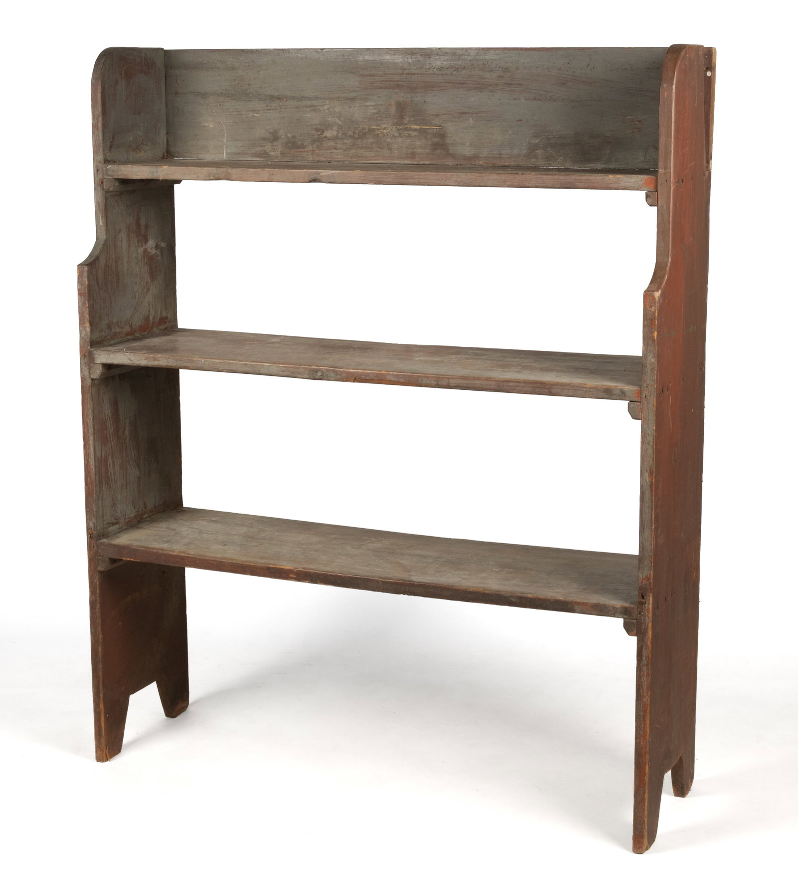 NEW ENGLAND PAINTED PINE BUCKET BENCH (1 of 5)