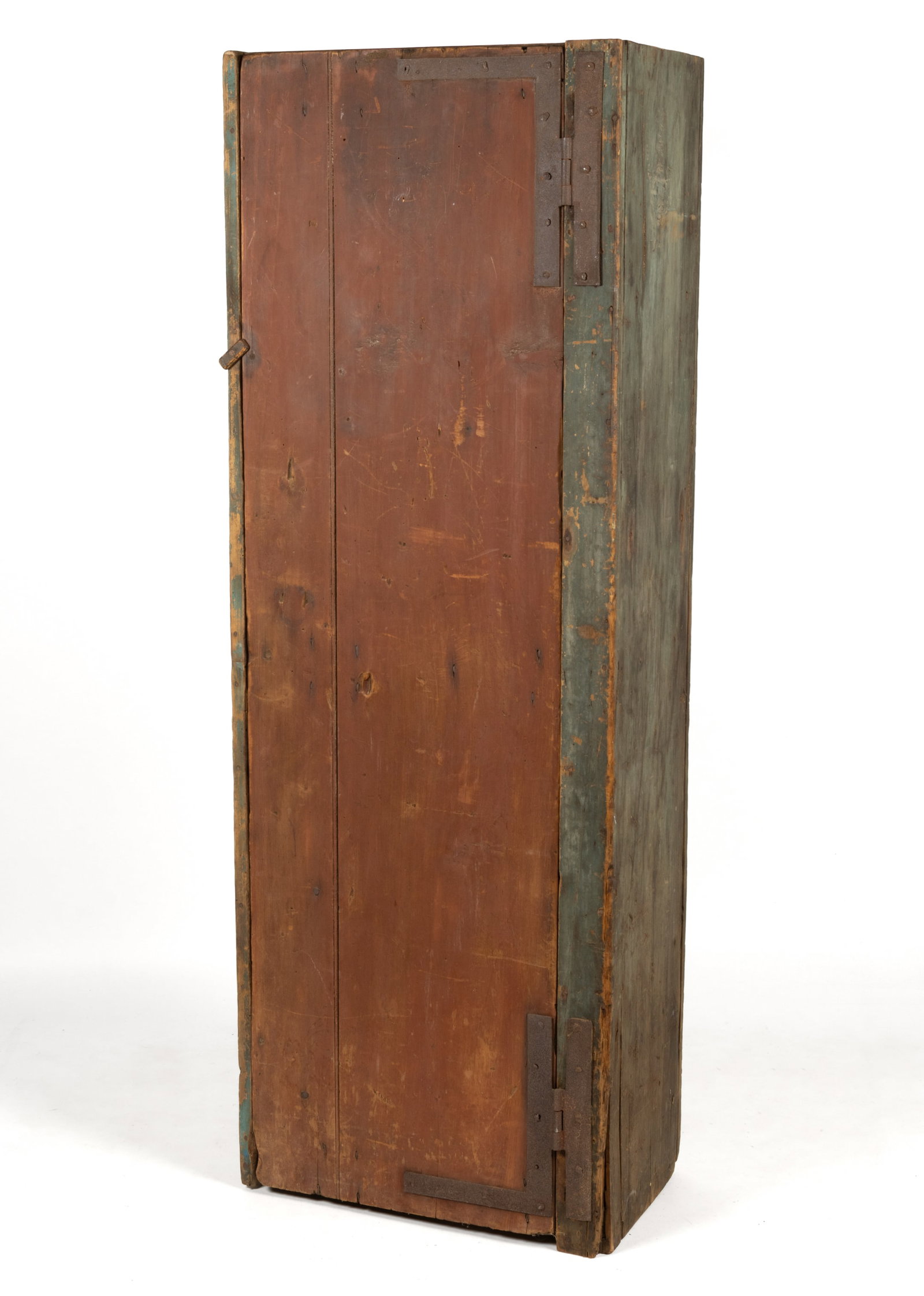 NEW ENGLAND PAINTED PINE CHIMNEY CUPBOARD (1 of 5)