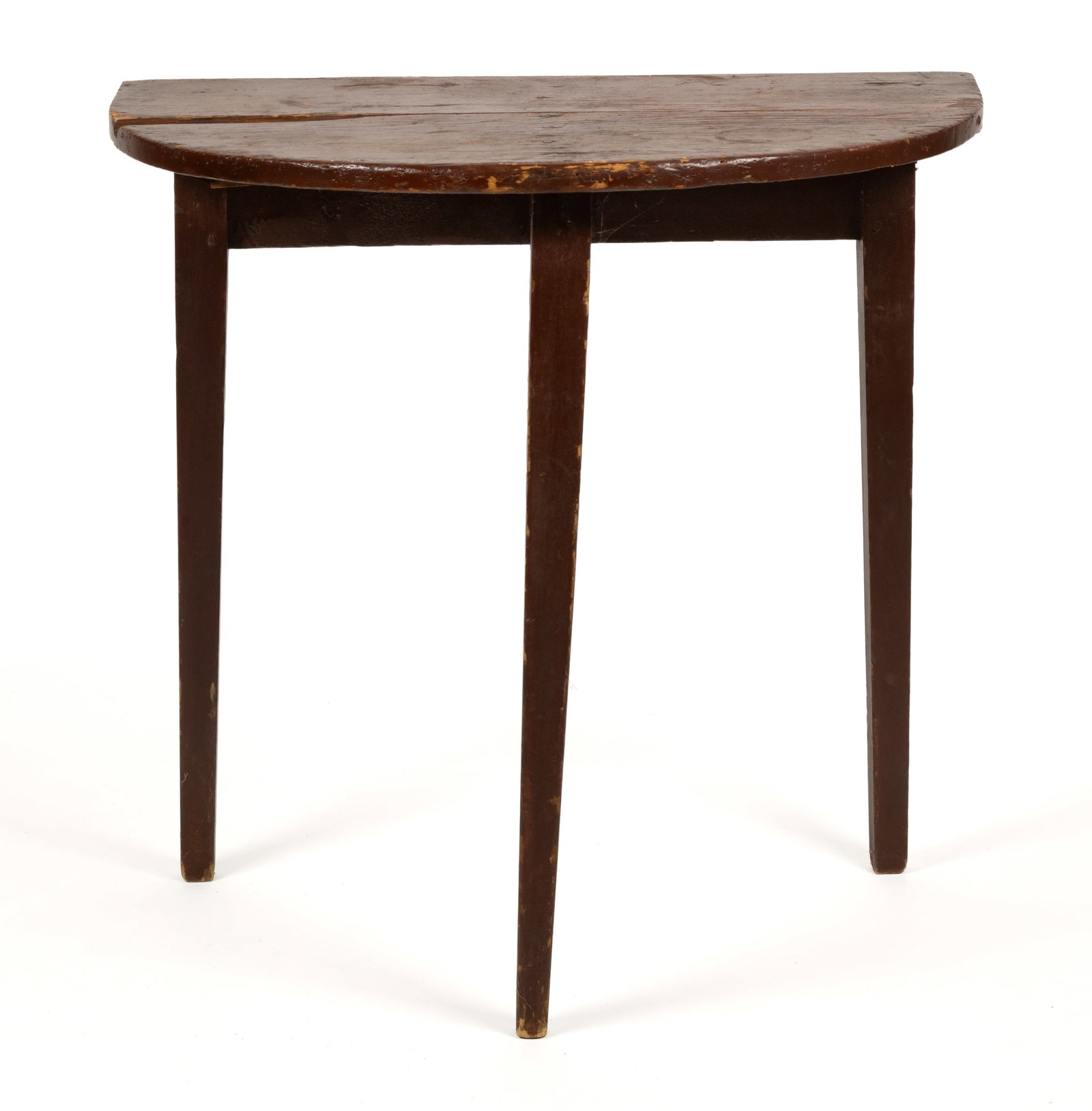 NEW ENGLAND PAINTED PINE DEMILUNE TABLE (1 of 5)