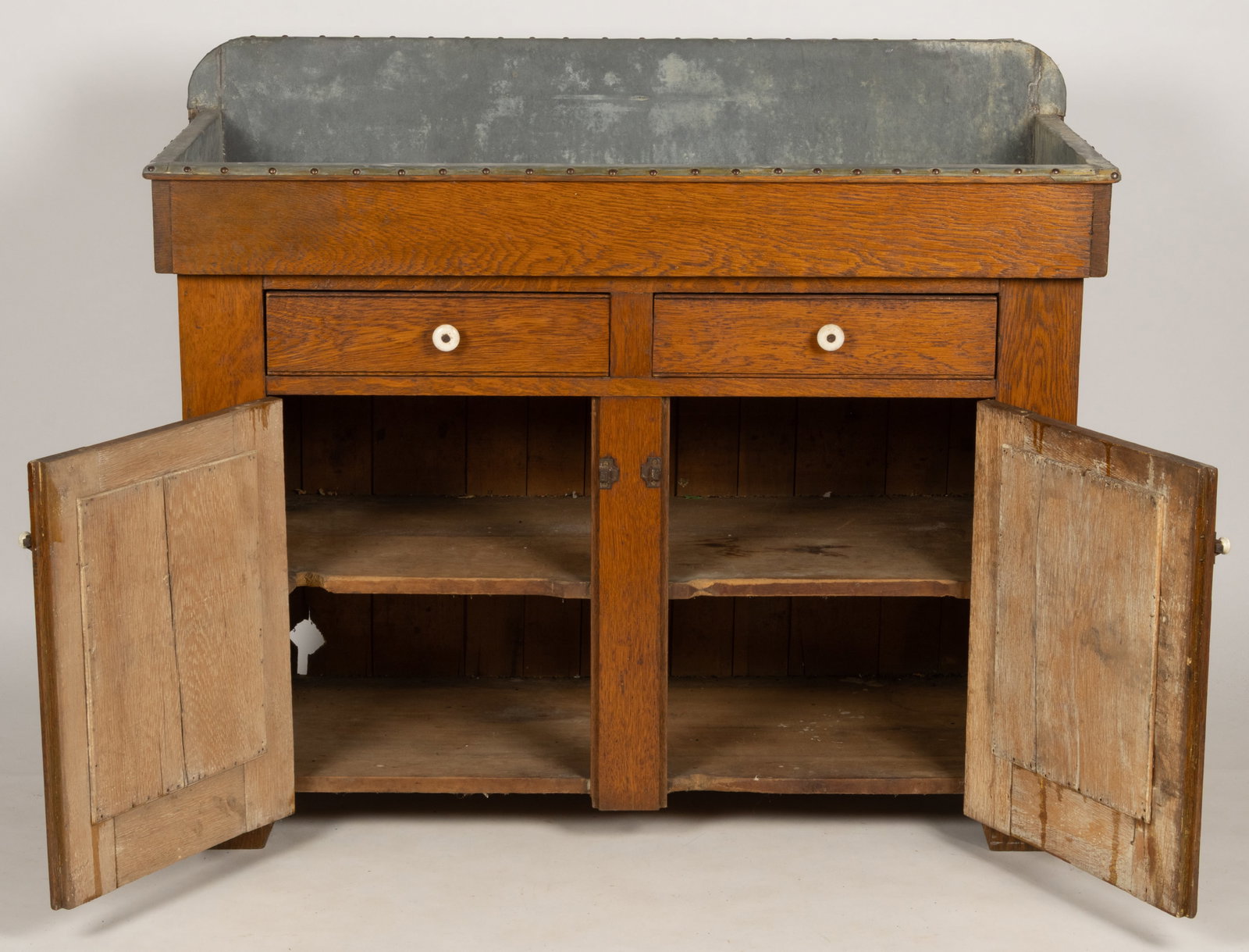 AMERICAN OAK DRYSINK - 2