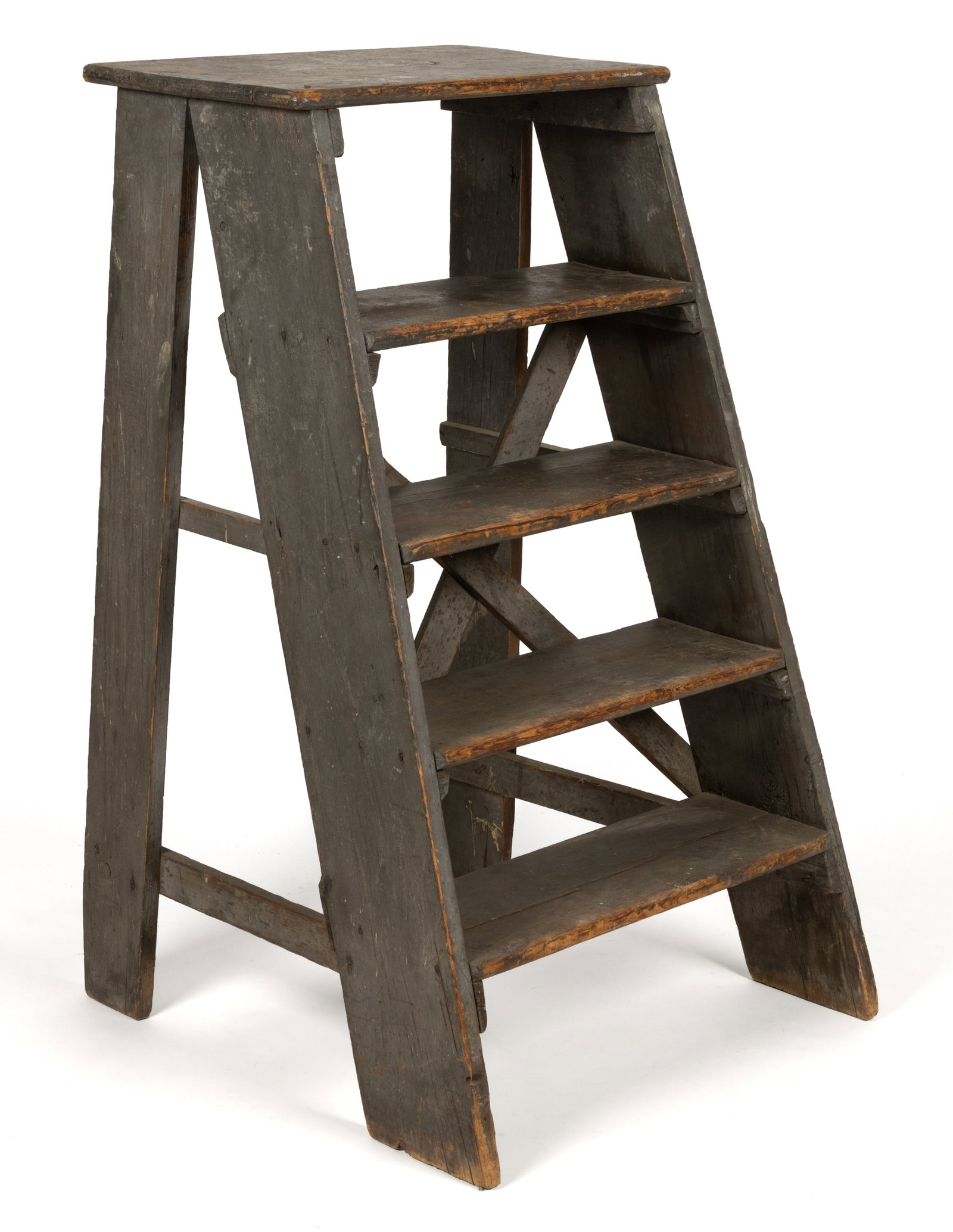 AMERICAN COUNTRY PAINTED PINE STEP LADDER (1 of 6)