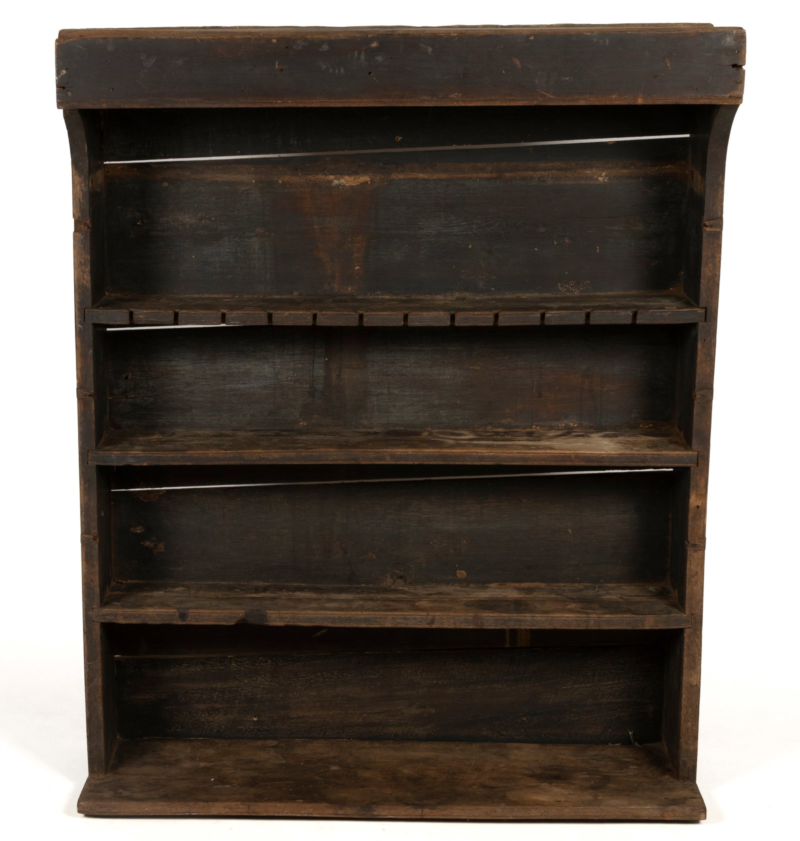 AMERICAN WALNUT PEWTER CUPBOARD TOP / SHELF (1 of 4)