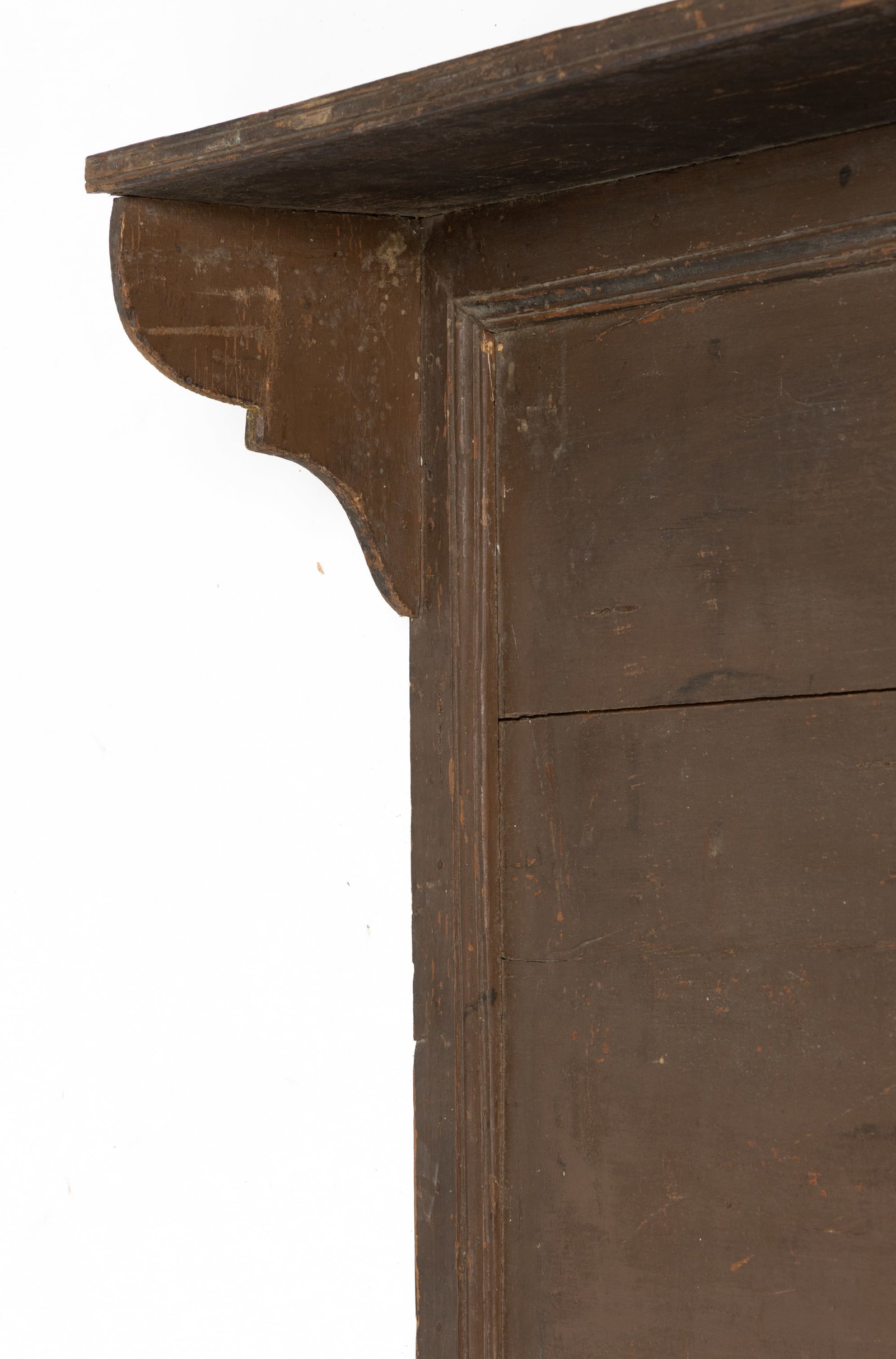 AMERICAN PAINTED PINE ARCHITECTURAL PANEL / WALL SHELF - 2