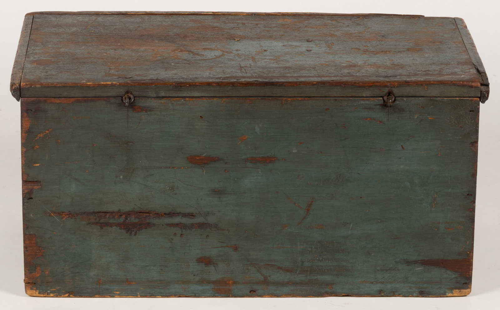 NEW ENGLAND PAINTED PINE BOX - 4