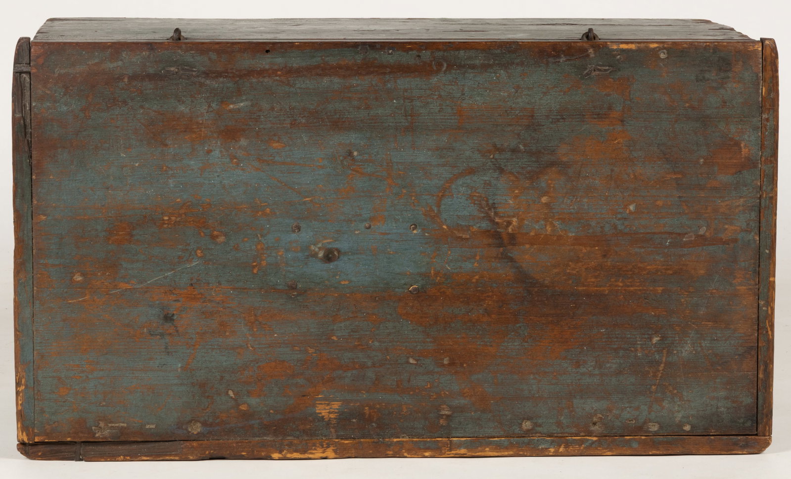 NEW ENGLAND PAINTED PINE BOX - 6