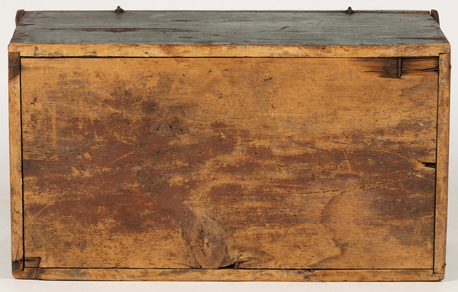 NEW ENGLAND PAINTED PINE BOX - 7