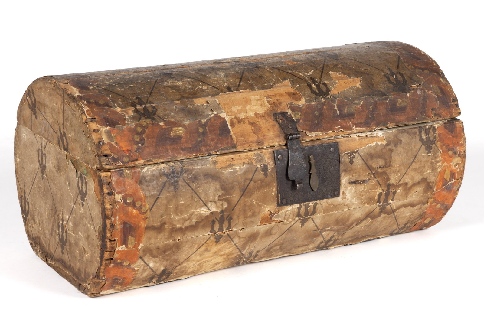 AMERICAN WALLPAPER-COVERED CYLINDRICAL BOX (1 of 6)