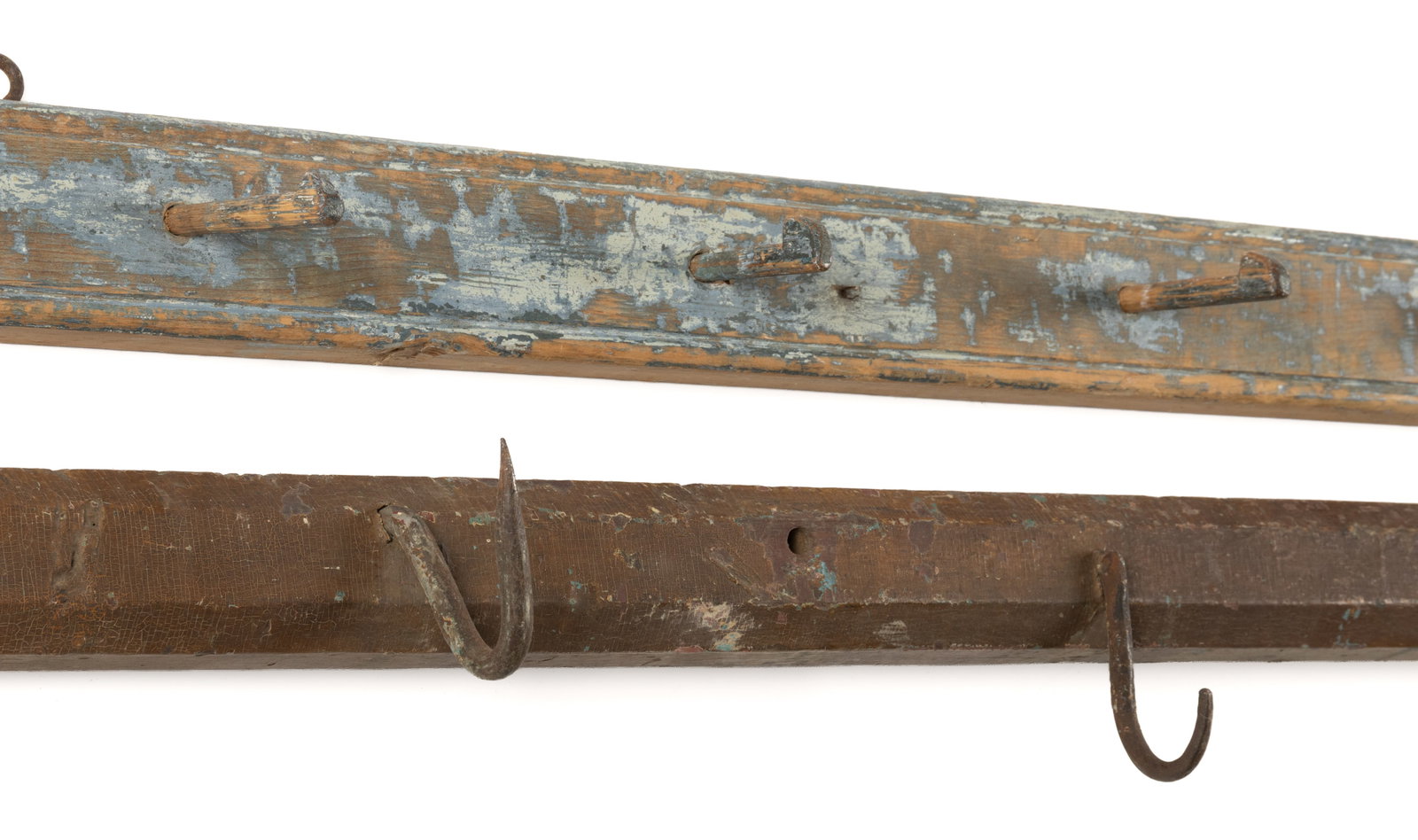 AMERICAN PAINTED PEG RACK AND MEAT HANGING RACK (1 of 3)