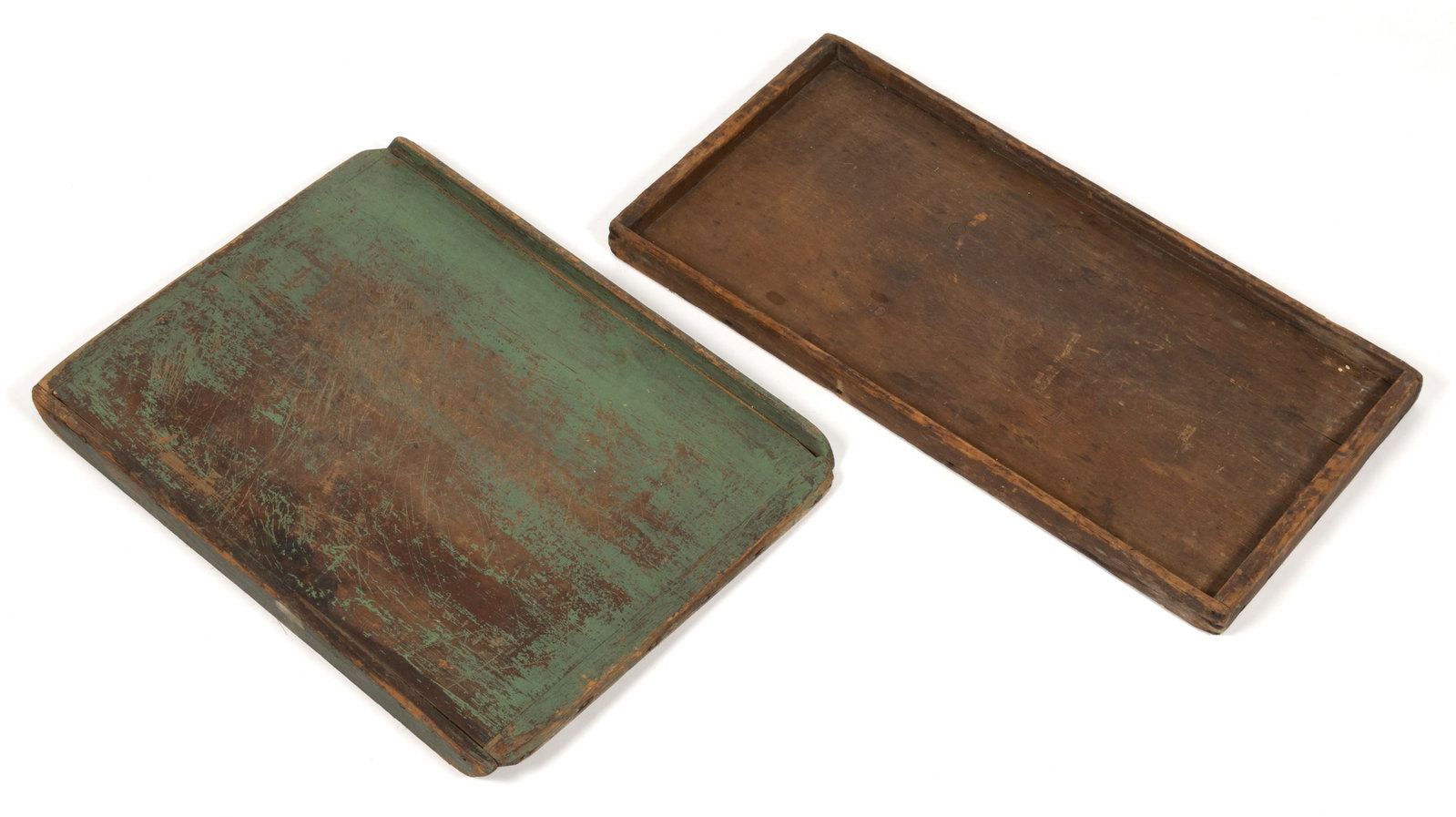 NEW ENGLAND PINE SORTING / CUTTING / BREAD BOARDS, LOT OF TWO (1 of 2)