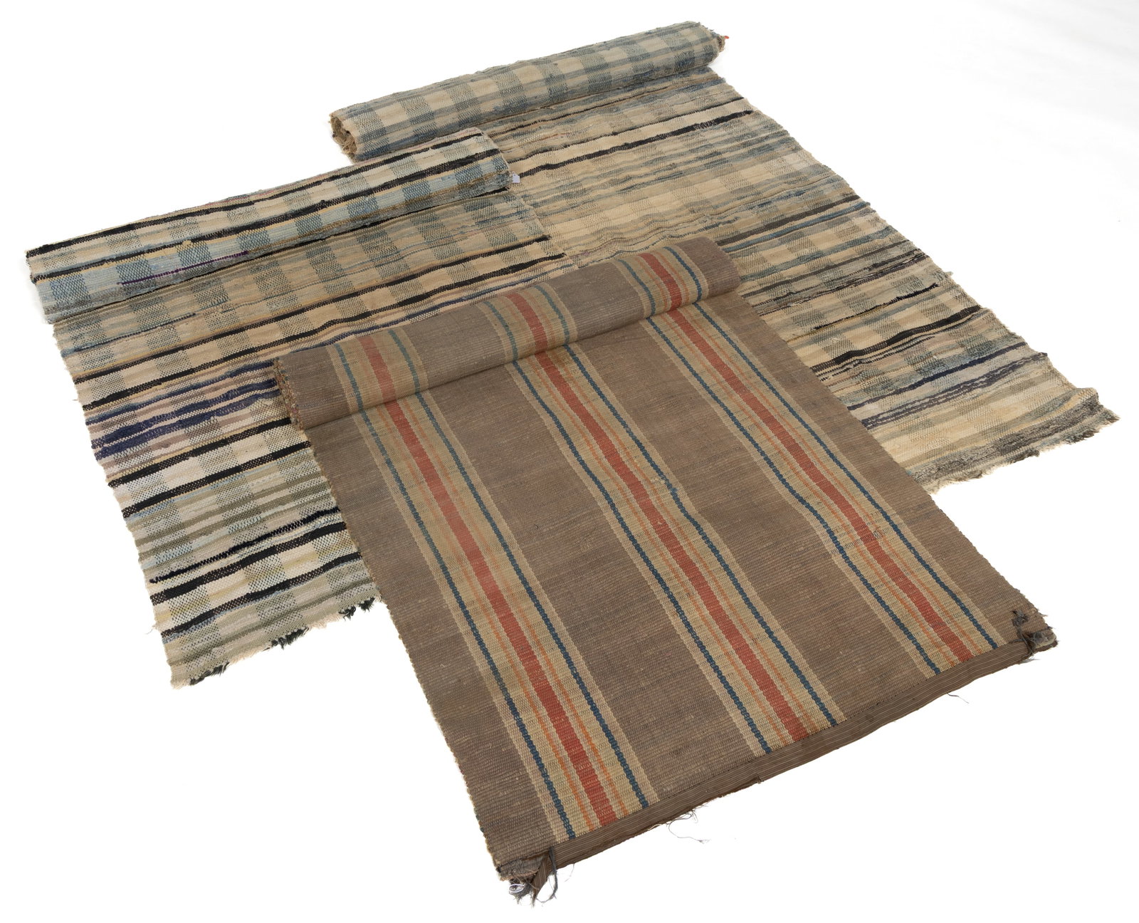 AMERICAN WOVEN RAG RUNNERS, LOT OF THREE (1 of 1)