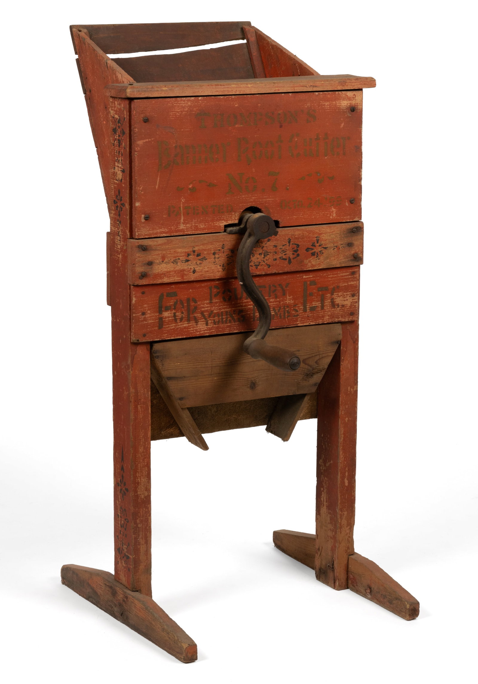 THOMPSON'S BANNER ROOT CUTTER NO. 7 FARM IMPLEMENT (1 of 3)